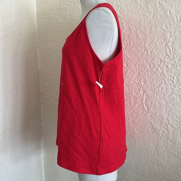 Vintage Deadstock 1990s Red White Blue Summer in USA Patriotic Tank Top KMart - Picture 4 of 11